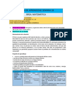 Sesion de Aprendizaje para Datos Agrupados