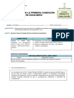 Ficha Primera Condición de Equilibrio