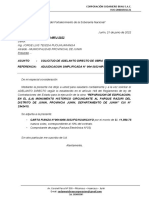 Carta Adelanto Directo