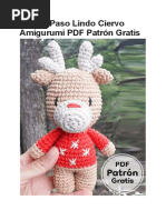 Paso A Paso Lindo Ciervo Amigurumi PDF Patron Gratis