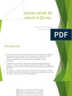 Escalamiento Señal de Control 4-20 Ma