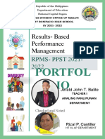 Rpms Portfolio 21 - 22 - Grade 7