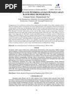 Sistem Akuntansi Penerimaan Dan Pengeluaran Kas Di Desa Silimabanua