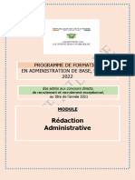 Support de Cours Redaction Administrative 2022