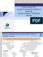 Insurance Case Study Testing