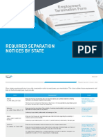 Required Separation Notices by State