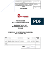 Tdr-cs-010 Mov. de Tierras Masivo - Cascas