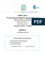 Hippo 3 Preliminary Reading