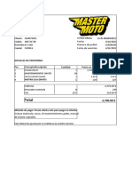 Proforma Master Moto Contado y Credito