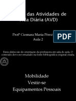 2.1 Estudo Das Atividades de Vida Diária (AVD) Mobilidade Vestir-Se Equipamentos