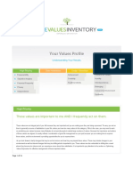 Your Values Profile - (Session 1)