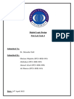 Digital Logic Design Post Lab Task 4: Dr. Sikandar Gull