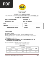 Communicative II Final Exam