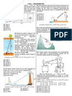 Lista - Trigonometria 2ºano