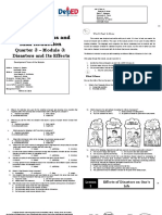 Disaster Readiness and Risk Reduction: Quarter 3 - Module 3: Disasters and Its Effects