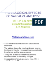 Physiological Effects of Valsalva and Ippv