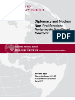 Diplomacy and Nonproliferation