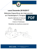 Metodos Especificos de Intervencion en Fisioterapia II 16-17 0