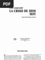 Tamayo - para Comprender La Crisis de Dios Hoy