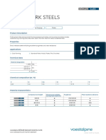 Cold Work Steels: Available Product Shapes