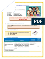 D4 A1 SESION Leemos Un Texto ¿Cómo Surgió La Diversidad Cultural en Nuestro País