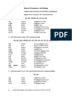 How To Pronounce Ed and Es Endings Ed Endings