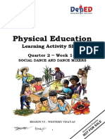 Physical Education: Learning Activity Sheet