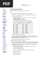 Calculating The Cavitation Number