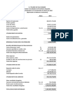 Matriz de Analisis de Estados Financieros - Telares de Palo Grande - Modificada