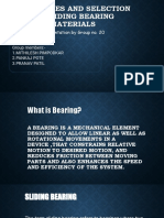 Properties and Selection of Sliding Bearing Materials: A Presentation by Group No. 20