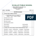 PRE-MID TERM EXAM (2022 - 23) Subject: Science Class: X Time: 1Hr30Min M.M - 40