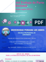 Atención Del Trabajo de Parto Institucional