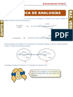 Práctica de Analogías para Quinto Grado de Primaria