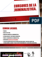 Precursores de La Criminalistica