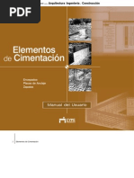 Elementos de Cimentación - Manual Del Usuario