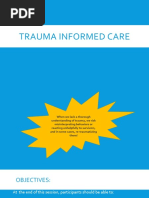 Trauma Informed Care