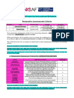 Summative Assessments Criteria