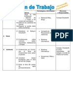 Plan de Trabajo Del Consejo Escolar