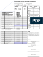 School Form 5 (SF 5) Report On Promotion and Level of Proficiency & Achievement