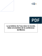 Problematique de L Eau Dans Le Monde