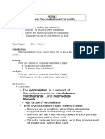 Lesson 6: The Cytoskeleton and Cell Motility Learning Outcomes