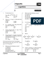 QA: BBA + IPM Specific: Logarithms