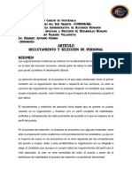 Articulo de Reclutamiento y Seleccion de Personal Terminado