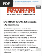 DETROIT DD15, Eficiencia Optimizada Transporte Latino