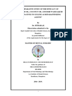 A Comparative Study of The Efficacy of Cedarwood Oil, Coconut Oil and Dish Wash Liquid As Alternatives To Xylene As Deparaffinizing Agents