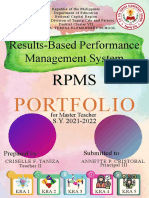 Results-Based Performance Management System: Portfolio