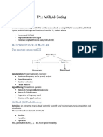 TP1: MATLAB Coding: Bjective