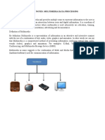 LECTURE NOTES Multimedia Data Processing