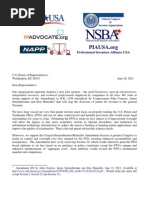 Letter Opposing H.R. 1249 From The National Small Business Association, The Institute For Electrical and Electronic Engineers, and Others