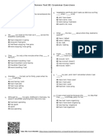 485 Past Tenses Test b1 Grammar Exercises